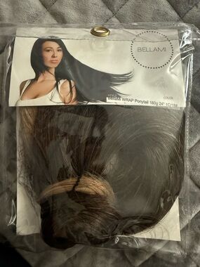 BELLAMI 24” Wrap Ponytail - Mochachino Brown with Blonde